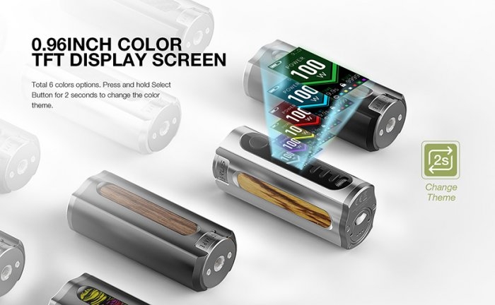 Lost Vape Grus 100W Grip Easy Kit Silver Carbon Fiber